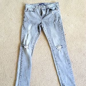 Aeropostale Gray super skinny jeans